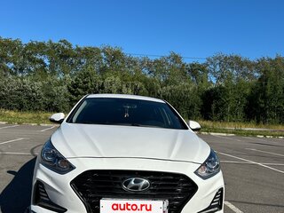 2018 Hyundai Sonata VII (LF) Рестайлинг, белый, 1400000 рублей, вид 3