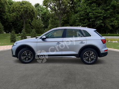 2021 Audi Q5 40 TDI II (FY) Рестайлинг, серебристый, 3150000 рублей, вид 4