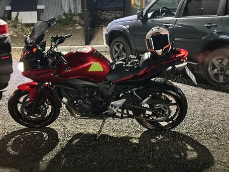 2009 Yamaha FZS600 Fazer, красный, 450000 рублей, вид 1