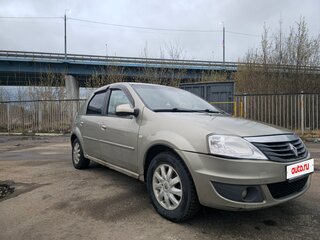 2012 Renault Logan I Рестайлинг, бежевый, 390000 рублей, вид 3