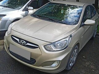 2011 Hyundai Solaris I, жёлтый, 564000 рублей, вид 2