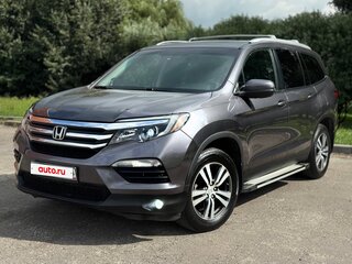 2018 Honda Pilot 9AT III Рестайлинг, серый, 2350000 рублей, вид 1
