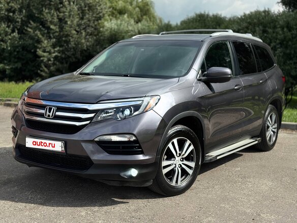 2018 Honda Pilot 9AT III Рестайлинг, серый, 2350000 рублей