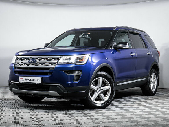 2018 Ford Explorer V Рестайлинг 2, синий, 3269000 рублей
