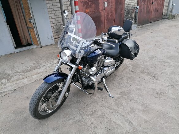 2008 Yamaha XVS1100, синий, 565000 рублей