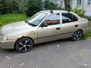 2005 Hyundai Accent ТагАЗ II, жёлтый, 205000 рублей, вид 5