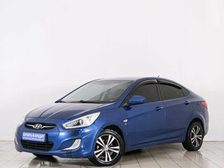 2013 Hyundai Solaris I, синий, 899000 рублей, вид 3