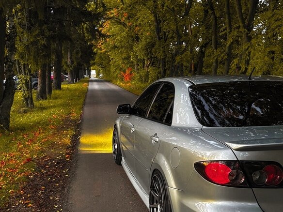 2006 Mazda 6 I (GG) Рестайлинг, серебристый, 750000 рублей - вид 5