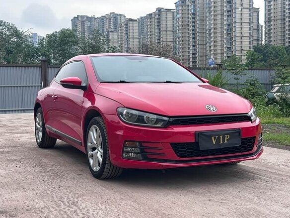 2015 Volkswagen Scirocco III Рестайлинг, красный - вид 1