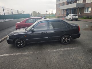 2006 Hyundai Accent ТагАЗ II, чёрный, 429000 рублей, вид 5