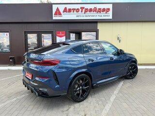 2021 BMW X6 40i III (G06), синий, 7400000 рублей, вид 4