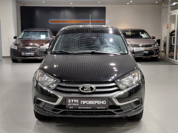 2021 Lada (ВАЗ) Granta I Рестайлинг, чёрный, 697000 рублей - вид 1