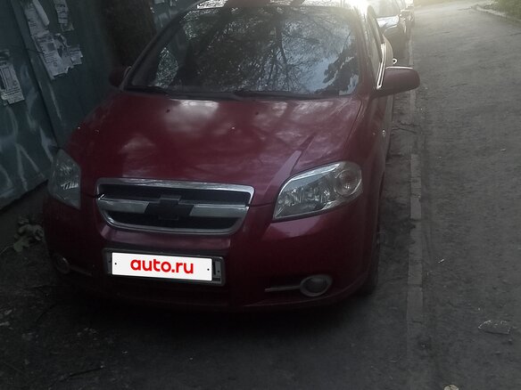 2008 Chevrolet Aveo I, красный, 500000 рублей