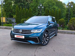 2021 Volkswagen Tiguan Allspace II Рестайлинг, синий, 4200000 рублей, вид 1