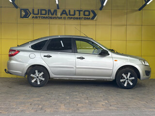 2014 Lada (ВАЗ) Granta I, серебристый, 319000 рублей, вид 4