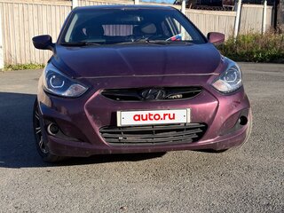 2012 Hyundai Solaris I, фиолетовый, 680000 рублей, вид 4