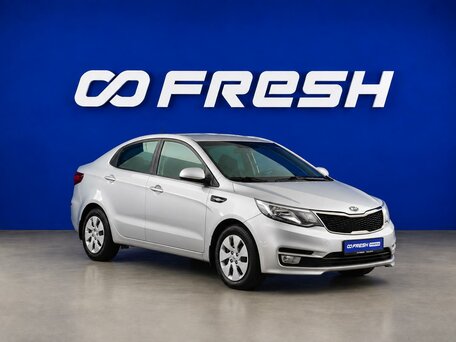 2016 Kia Rio III Рестайлинг, серебристый, 819325 рублей, вид 1