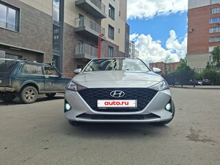 2021 Hyundai Solaris II Рестайлинг, серый, 1690000 рублей, вид 3