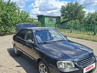 2006 Hyundai Accent ТагАЗ II, чёрный, 383000 рублей, вид 2