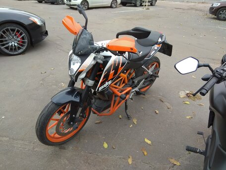 2013 KTM 390 Duke, белый, 360000 рублей, вид 1