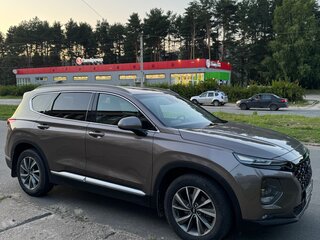 2019 Hyundai Santa Fe IV, серый, 2250000 рублей, вид 4