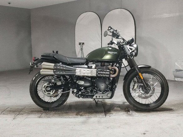 2022 Triumph Scrambler, зелёный, 1050000 рублей