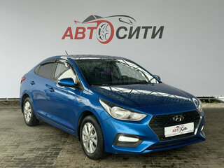 2017 Hyundai Solaris II, синий, 1125000 рублей, вид 2