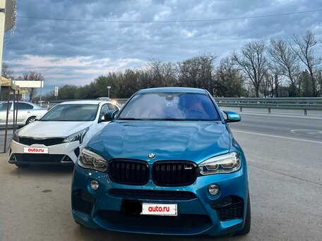 2015 BMW X6 M II (F86), голубой, 4100000 рублей, вид 1
