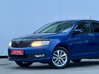 2018 Skoda Rapid I Рестайлинг, синий, 1050000 рублей, вид 2