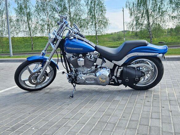 2005 Harley-Davidson Softail Standard, голубой, 837090 рублей - вид 6