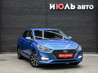 2017 Hyundai Solaris II, голубой, 1200000 рублей, вид 3