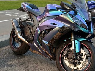 2013 Kawasaki ZX-10R Ninja, фиолетовый, 1100000 рублей, вид 2