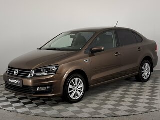 2018 Volkswagen Polo V Рестайлинг, коричневый, 1090000 рублей, вид 1