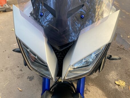 2015 Yamaha MT-09 Tracer (FJ-09), серебристый, 660000 рублей, вид 1