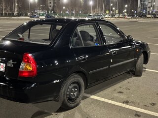 2011 Hyundai Accent ТагАЗ II, чёрный, 375000 рублей, вид 5