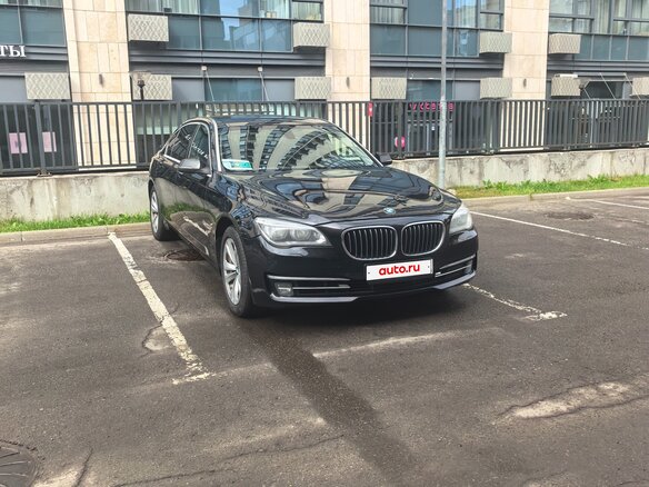 2013 BMW 7 серии Long 740Li xDrive V (F01/F02/F04) Рестайлинг, чёрный, 1559000 рублей