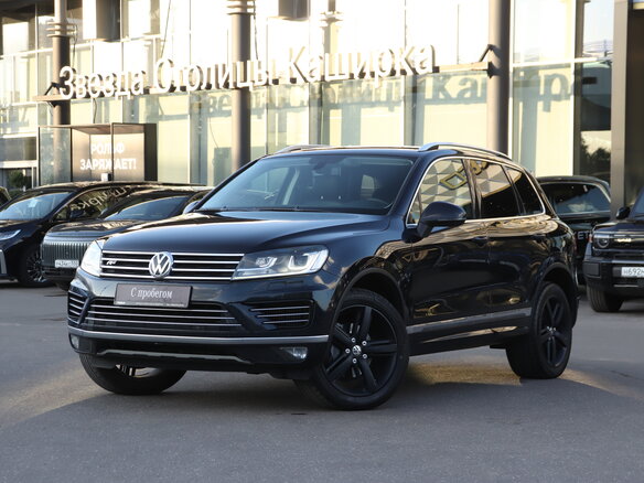 2016 Volkswagen Touareg II Рестайлинг, синий - вид 23