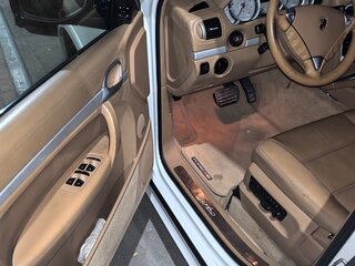 2008 Porsche Cayenne Turbo I Рестайлинг (957), белый, 1050000 рублей, вид 5