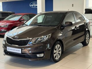 2015 Kia Rio III Рестайлинг, коричневый, 1199000 рублей, вид 1