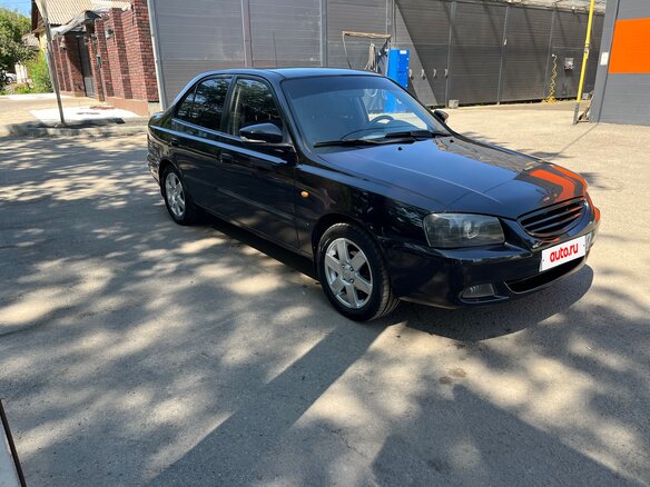 2008 Hyundai Accent ТагАЗ II, чёрный, 460000 рублей - вид 2