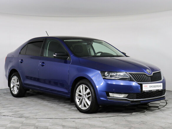 2019 Skoda Rapid I Рестайлинг, синий - вид 2