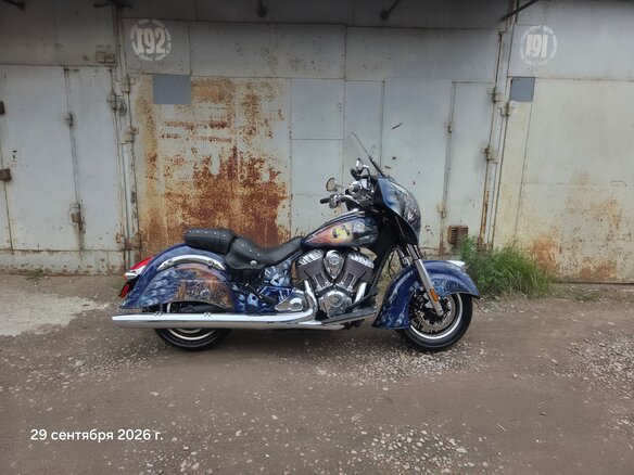 2014 Indian Chieftain, синий, 1200000 рублей - вид 14