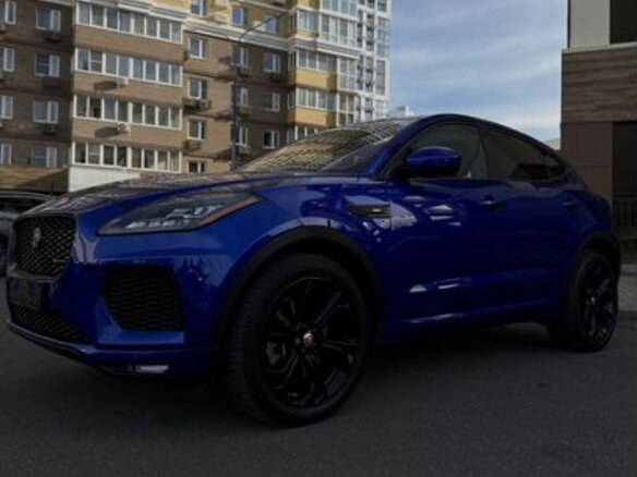 2018 Jaguar E-Pace I, синий, 2500000 рублей - вид 2