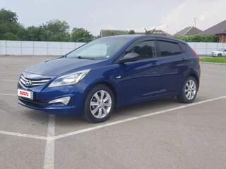 2014 Hyundai Solaris I Рестайлинг, синий, 1300000 рублей, вид 1