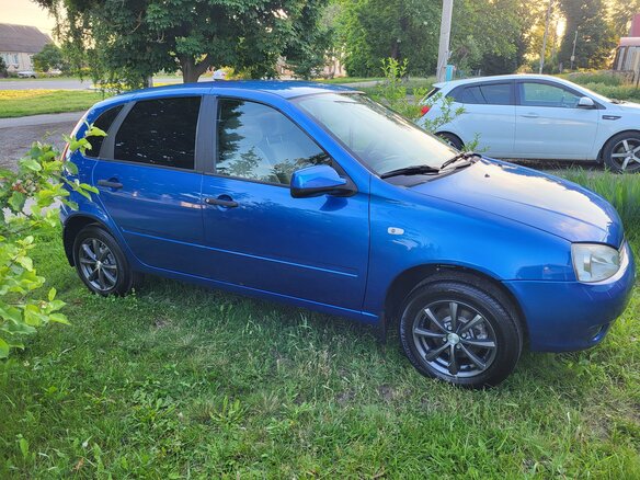2008 Lada (ВАЗ) Kalina I, синий, 400000 рублей - вид 4