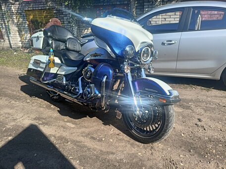 2010 Harley-Davidson Electra Glide, синий, 1150000 рублей, вид 1