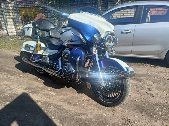 2010 Harley-Davidson Electra Glide, синий, 1150000 рублей