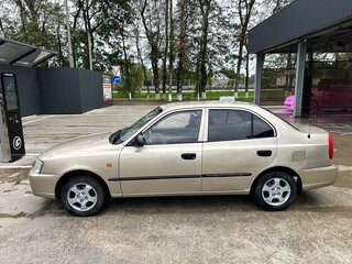 2005 Hyundai Accent ТагАЗ II, бежевый, 450000 рублей, вид 4
