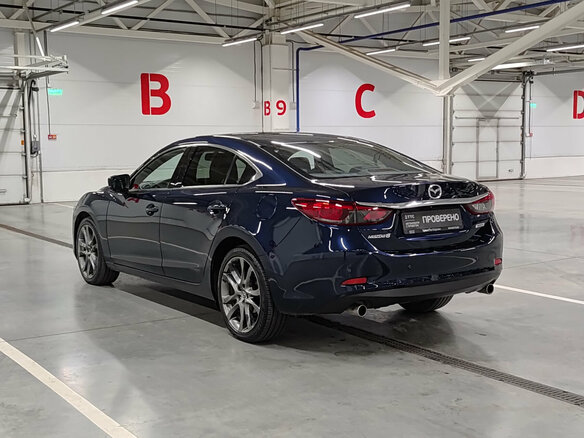 2016 Mazda 6 III (GJ) Рестайлинг, синий, 1610000 рублей - вид 6