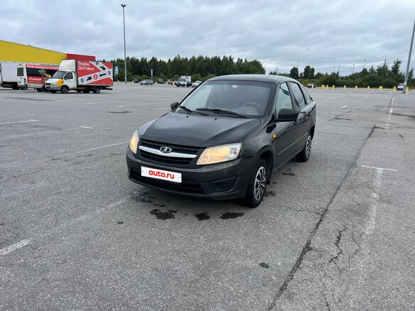 2016 Lada (ВАЗ) Granta I, чёрный, 315000 рублей - вид 4